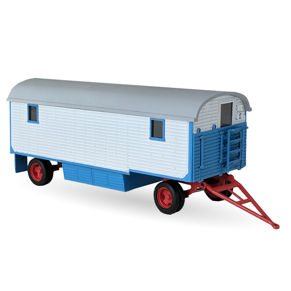 DDR Staatszirkus living wagon 2 cabins 7m - kit 1:87 (H0)