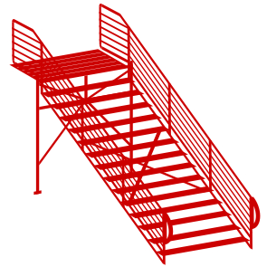 Circus Roncalli tent stairs set - kit 1:87 (H0)