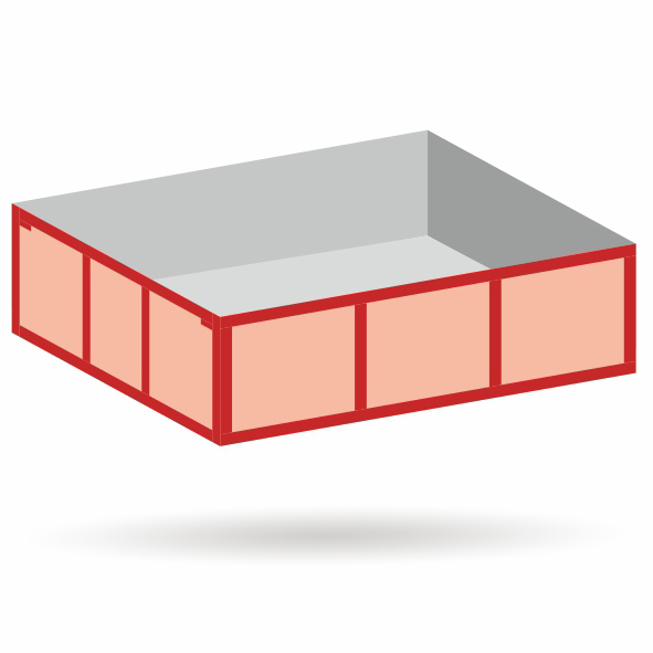 Truck platform (3 elements) - kit 1:87 (H0)