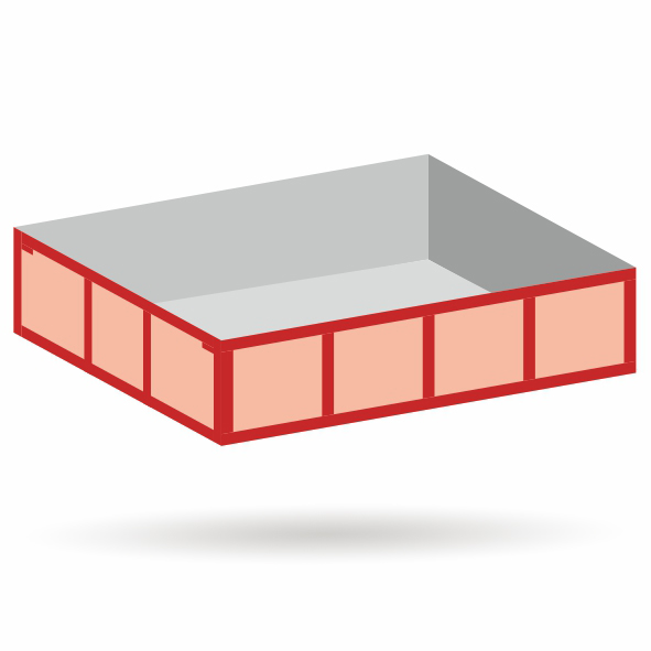 Truck platform (4 elements) - kit 1:87 (H0)